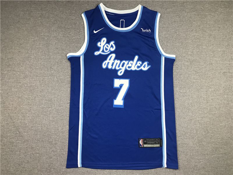 Men Los Angeles Lakers 7 Anthony Blue Game Nike 2021 NBA Jerseys